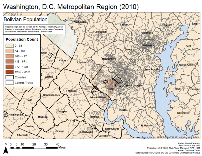 Where Bolivians live in Greater D.C.