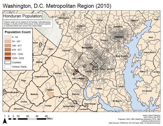 Where Hondurans live in Greater D.C.