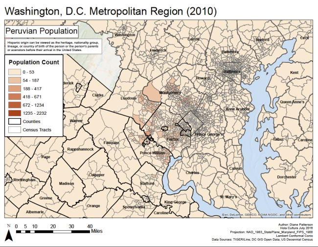 Where Peruvians live in Greater D.C.