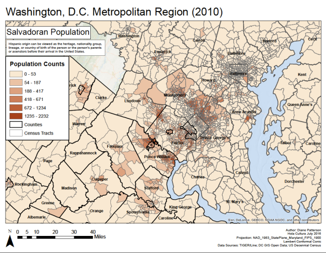 Where Salvadorans live in greater D.C.