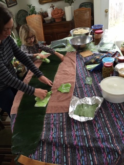 A few times a year Michael gathers with friends to share in the tamal making traditions.